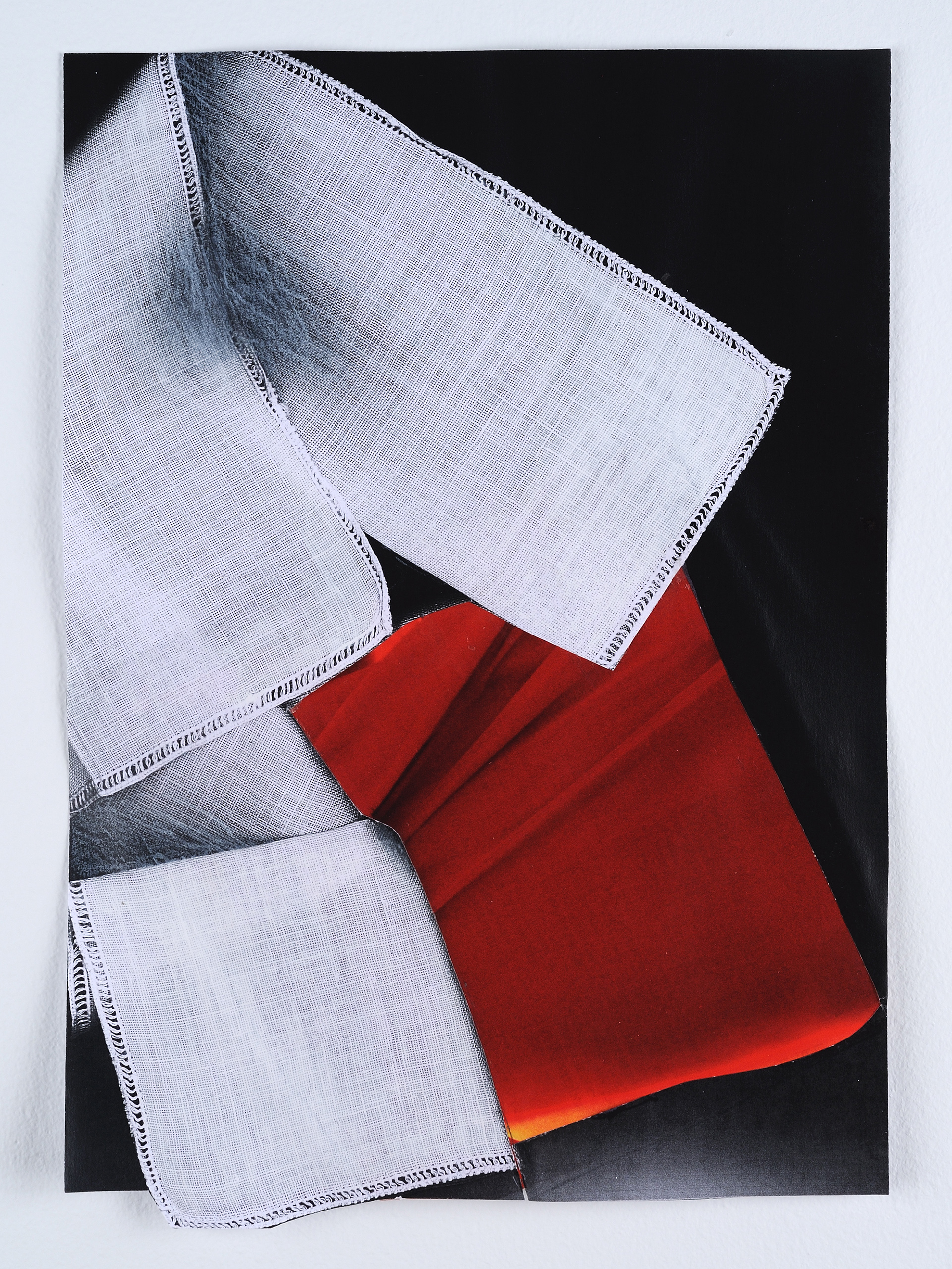 Linen, Fold, Red, 2020